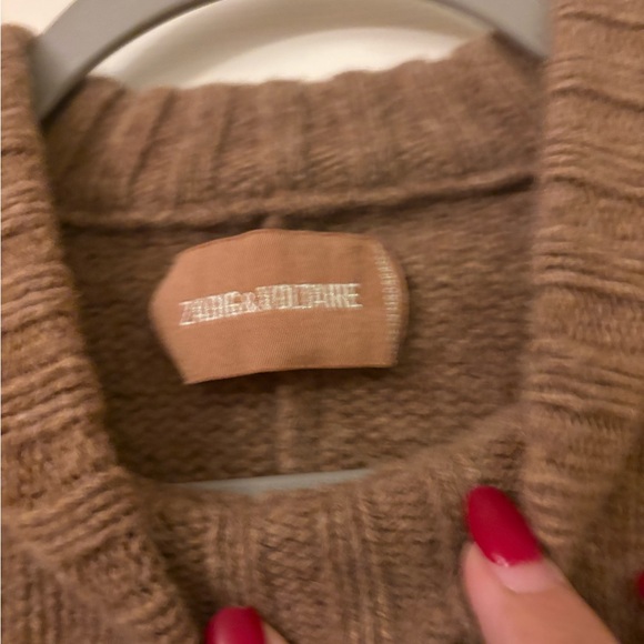 Zadig & Voltaire Malta Brown Merino Wool Rock Sweater size Small - Picture 4 of 6